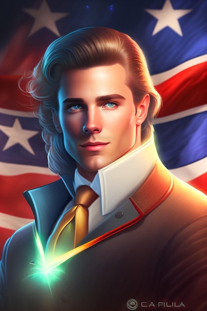 A character from the game the flag of the united states of america.