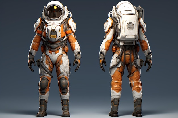 A character from the game space suit