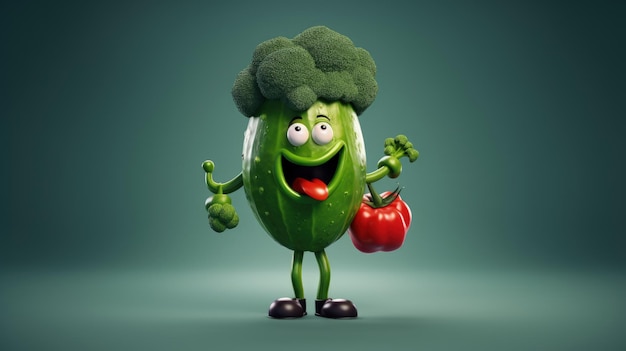 The character of fruits and vegetables funny