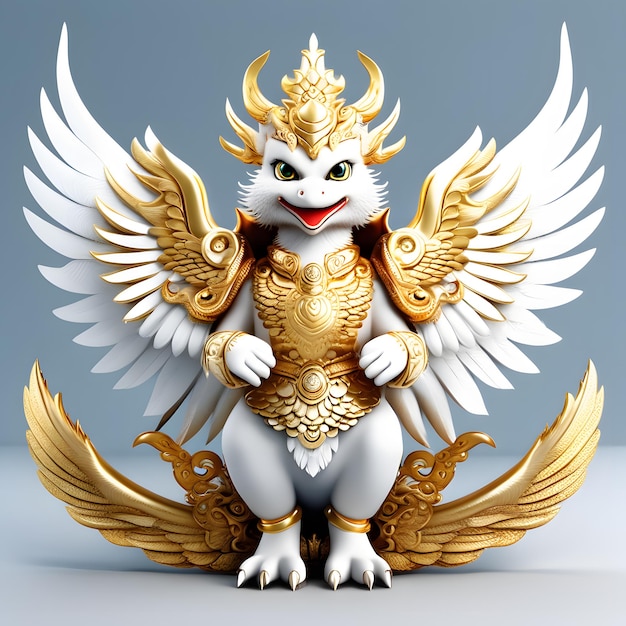 Photo character garuda bird beautiful