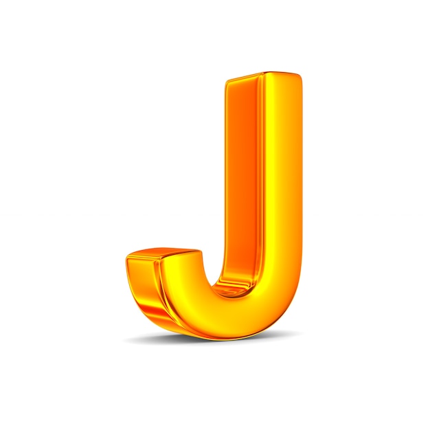 character j on white space