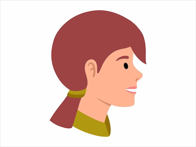 Character People girl icon avatar illustration