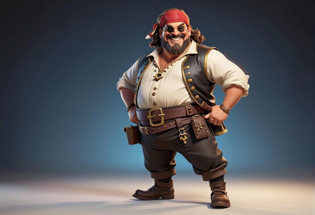 a character in a pirate costume