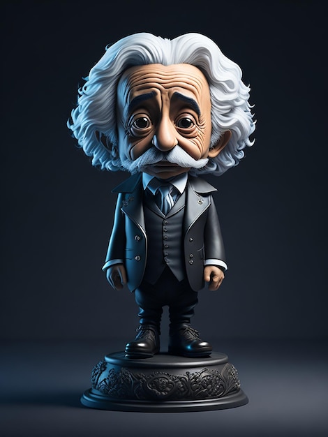 Character portrait of Albert Einstein generate by ai