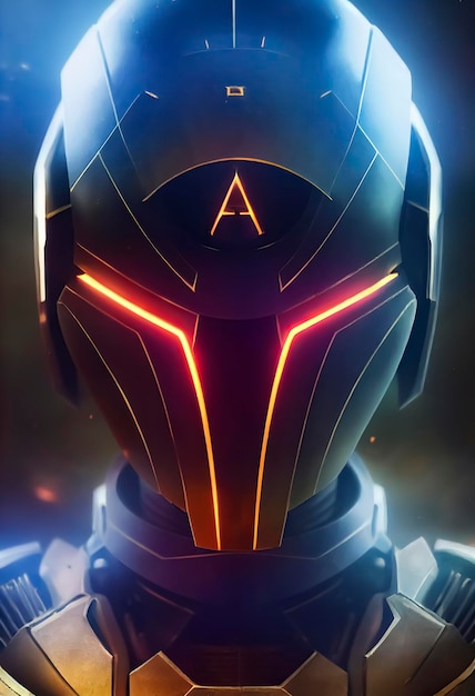 A character with a helmet that says'a'on it