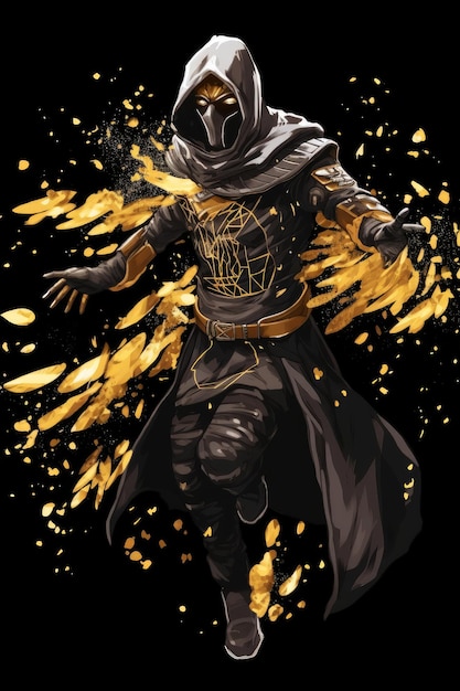 A character with the word gold on his chest