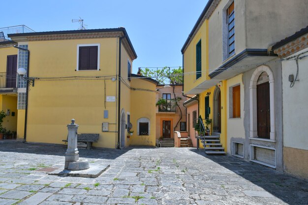 Photo a characteristic street of a baragiano a medieval village in the basilicata region italy