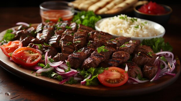 特徴的なトルコの食品の色と香りの混合