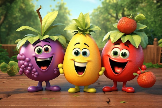 Photo the characters of fruit are from the movie