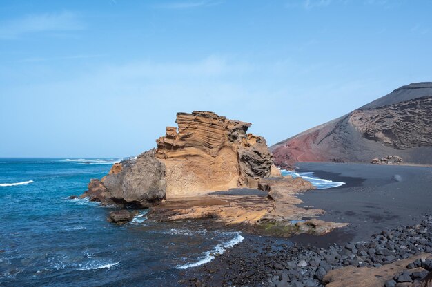 Charco Verde strand op Lanzarote Canarische Eilanden in Spanje