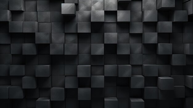 Photo charcoal cubes wall background