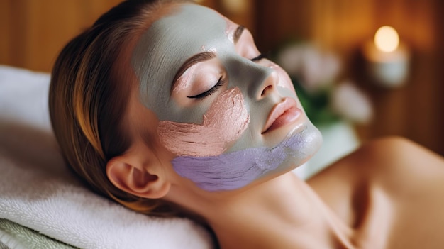 Photo charcoal face mask