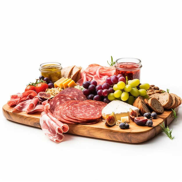 Charcuterie Board Stock Image with Free Space for Text