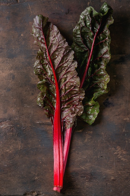 Chard mangold salad leaves