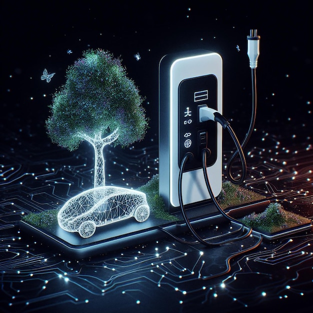 Charger station photo render