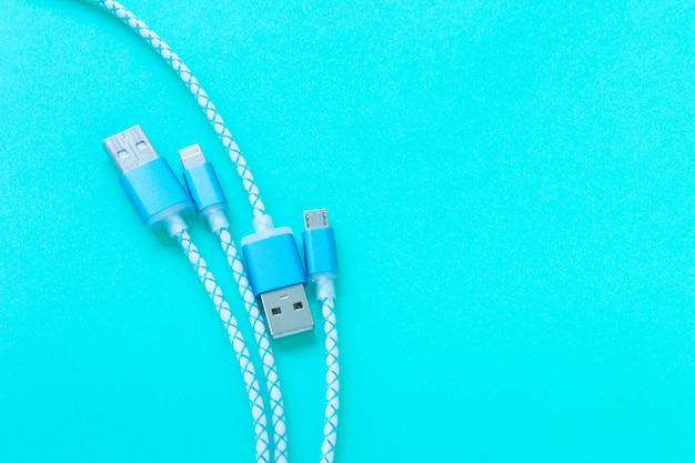 Photo charging cable for smartphone