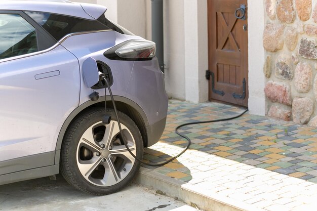 Charging an electric car at home