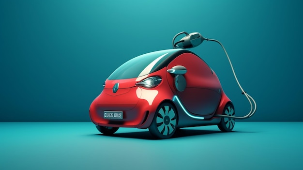 Foto caricare un'auto elettrica