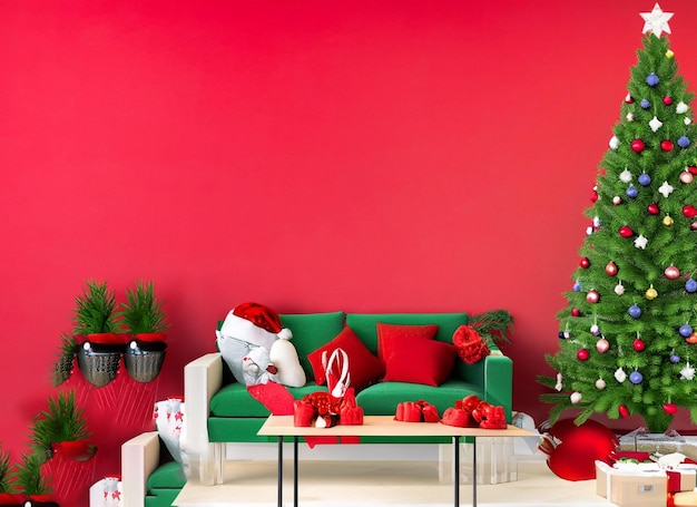 charismas decoration interior tree and background