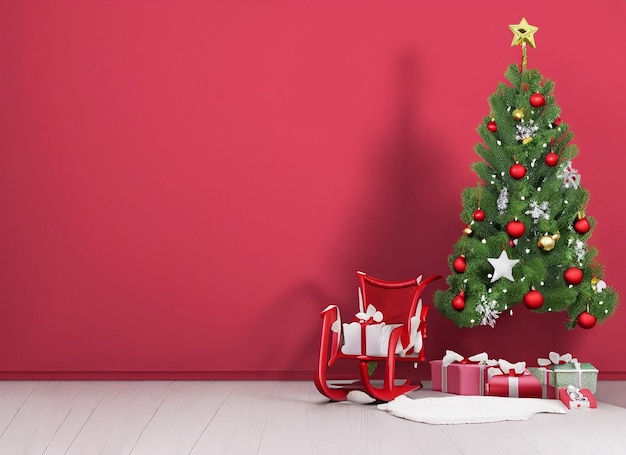 charismas decoration interior tree and background