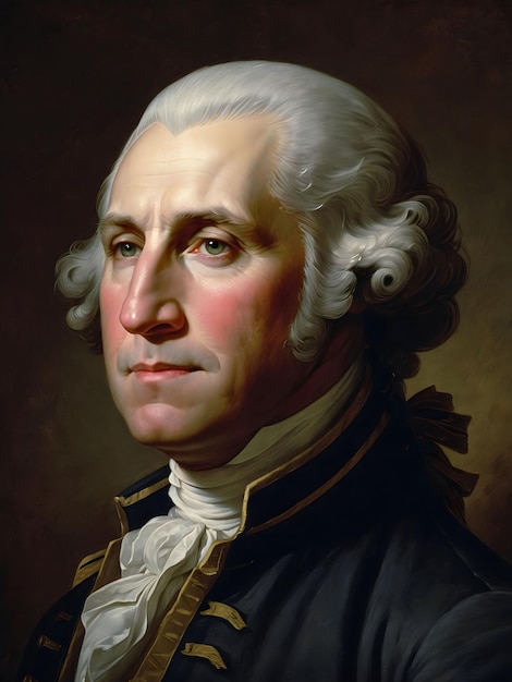 Foto una figura carismatica ed enigmatica george washington emana fascino e intelligenza