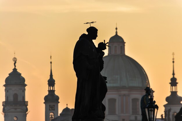 Charles bridge in the early morning