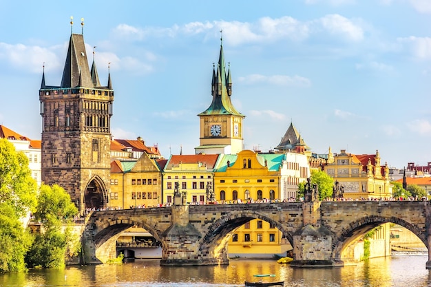 Charles Bridge Old Town Bridge Tower and the Old Town Hall Pra