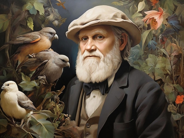 Foto giorno di charles darwin