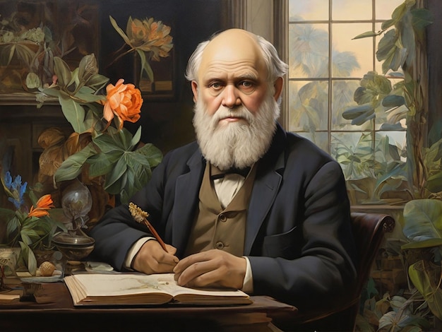 Foto giorno di charles darwin