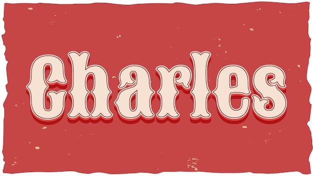 Charles Vintage Text