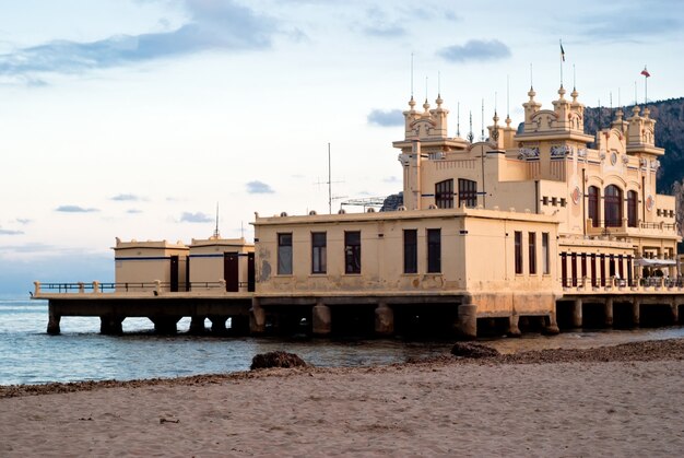 Charleston of Mondello on the beach. Palermo