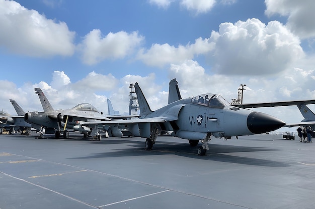 Photo charleston sc 21 nov 2019 view of airplanes on the deck of the uss yorktown a historic aircraft carrier museum at patriots point in charleston south carolina united states