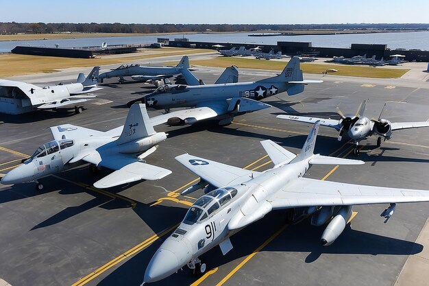 Photo charleston sc 21 nov 2019 view of airplanes on the deck of the uss yorktown a historic aircraft carrier museum at patriots point in charleston south carolina united states