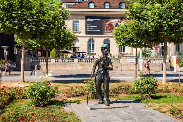 Charlie Chaplin Statue in Vevey