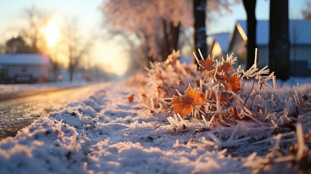 Foto il fascino di una giornata invernale