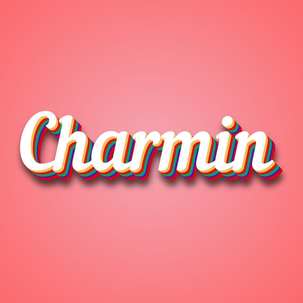 Charmin Текстовый эффект Фото Изображение Круто