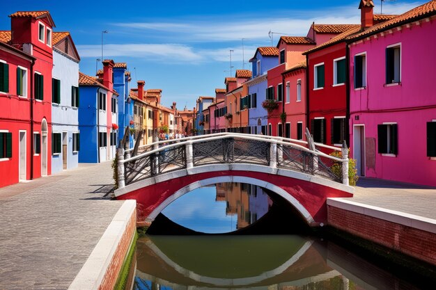 Charming 32 snapshot a serene small wooden bridge in burano italy