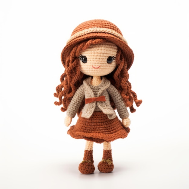Charming Anime Style Crochet Doll Jennifer