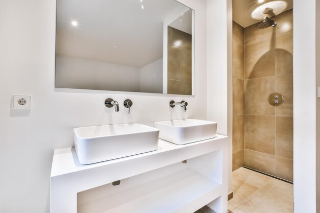 Charming bathroom with two sinks