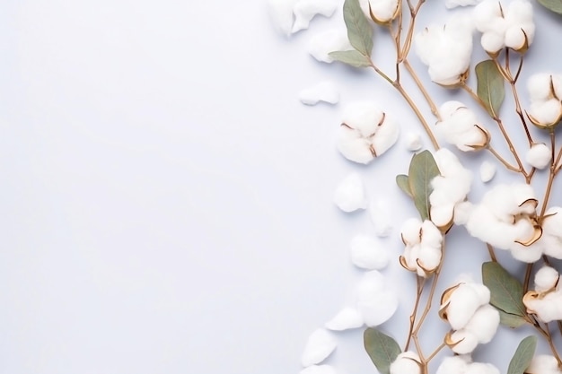 Очаровательная и красивая композиция цветочная композиция рамка из свежих ветвей эвкалипта