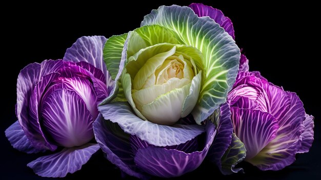 Photo charming cabbage in pastels