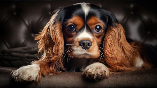 Charming Cavalier King Charles Spaniel capturing hearts with its beauty