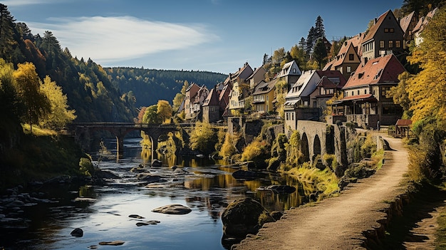 Charming Czechia Rozmberk nad Vltavou Village