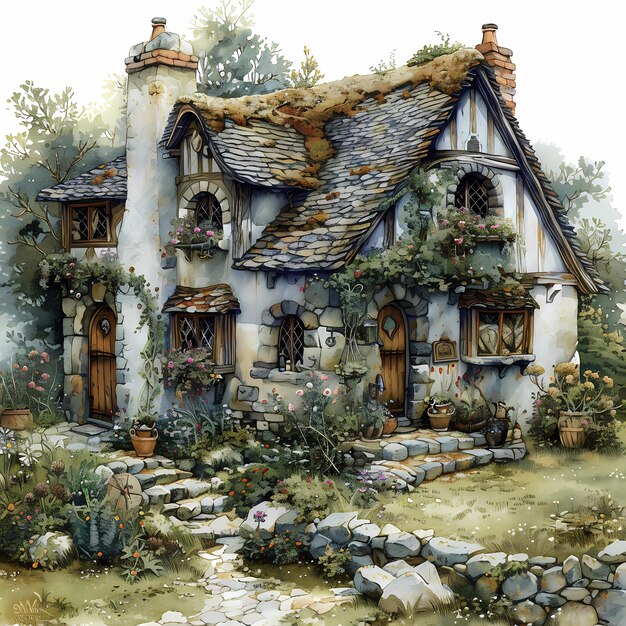 Charming Fairy Tale Cottage Perfect for Magical Imagery