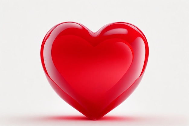 Charming Image Of a Small Heart Isolated Against a Transparent Background