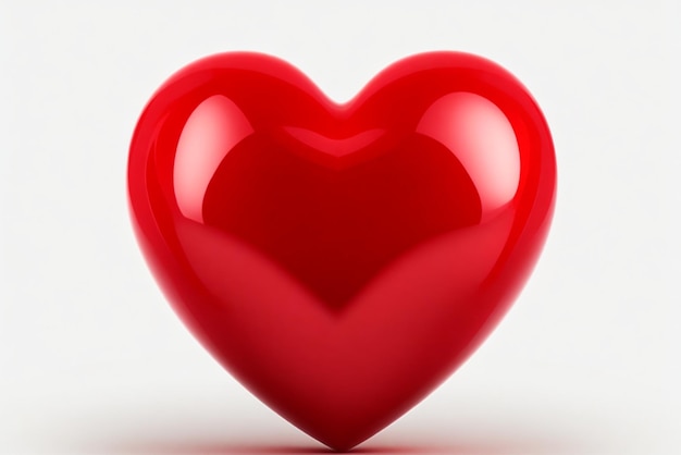 Charming Image Of a Small Heart Isolated Against a Transparent Background