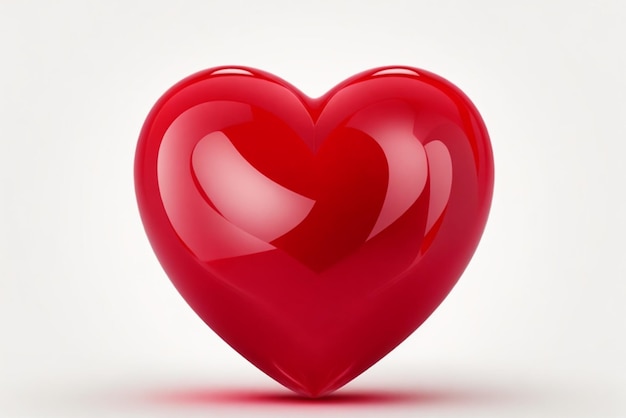 Charming Image Of a Small Heart Isolated Against a Transparent Background