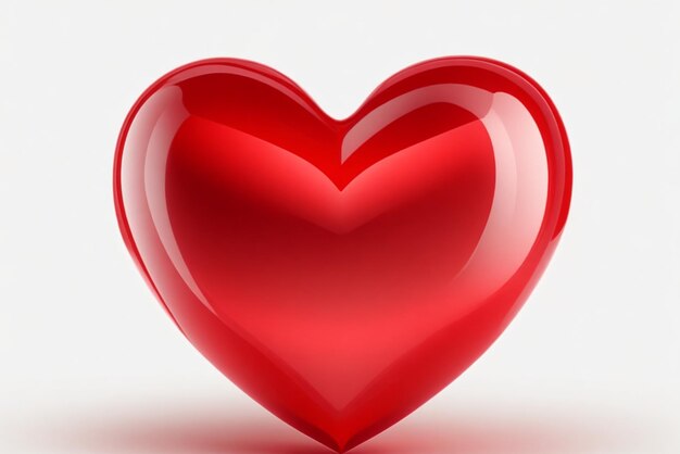 Photo charming image of a small heart isolated against a transparent background