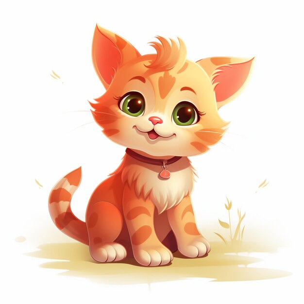 charming little cat vector