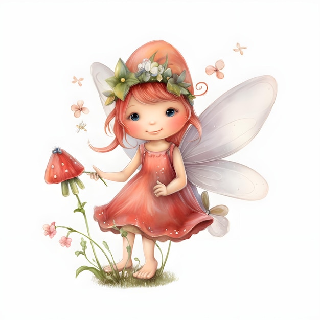 Charming magical fairy